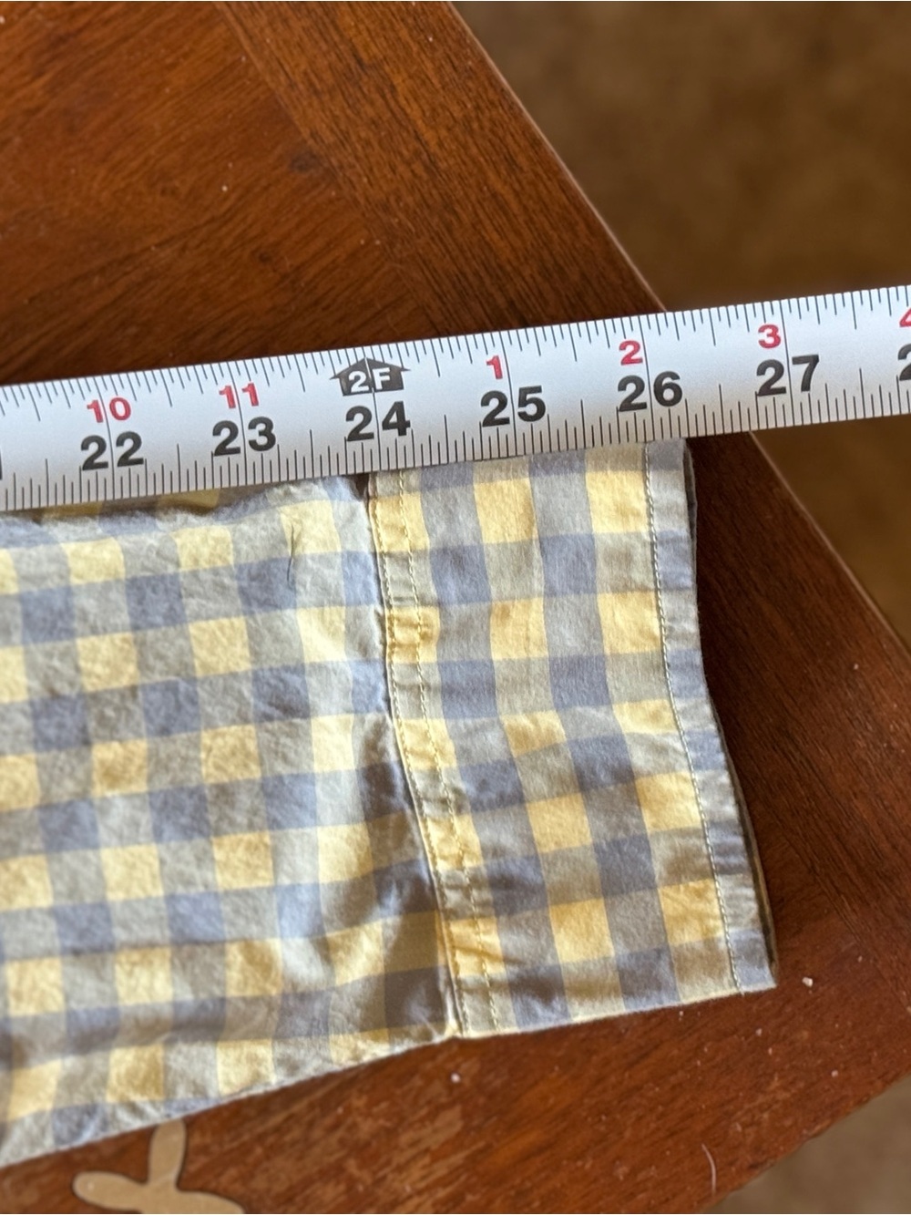 J. Crew light blue and yellow Gingham Button-Down Shirt - Picture 4 of 8